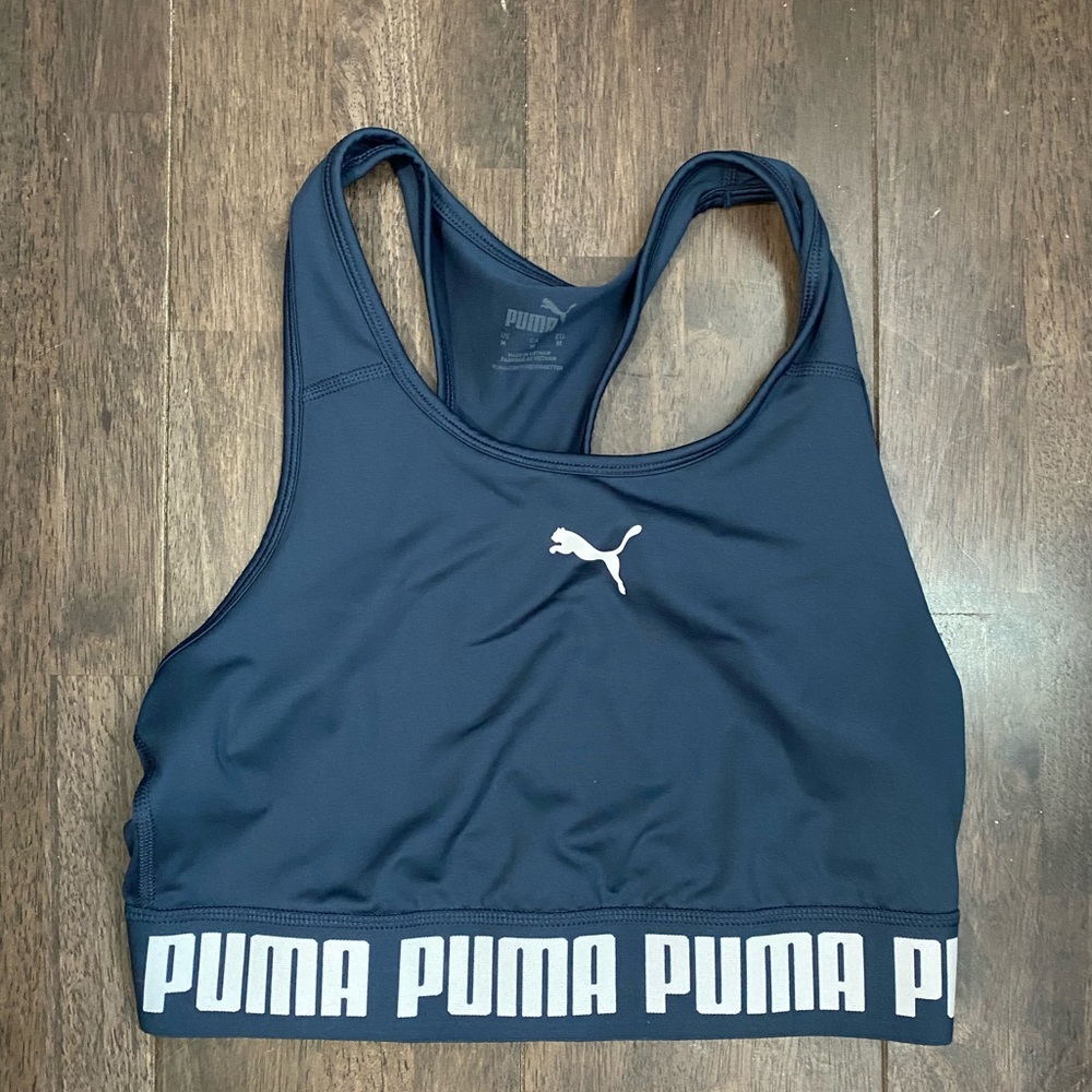 Blue Puma Razorback Sports Bra